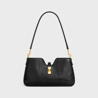 Sac à bandoulière Camille 16 Soft en python pailleté