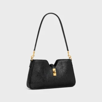 Sac à bandoulière Camille 16 Soft en python pailleté
