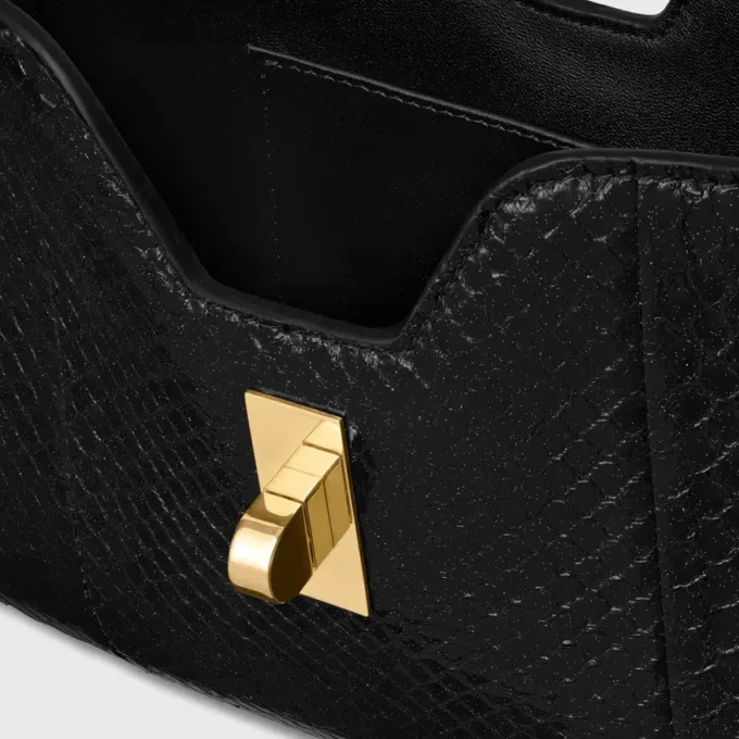 Sac à bandoulière Camille 16 Soft en python pailleté