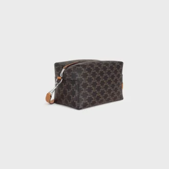 Sac à bandoulière Take Away en Triomphe Canvas et cuir de veau