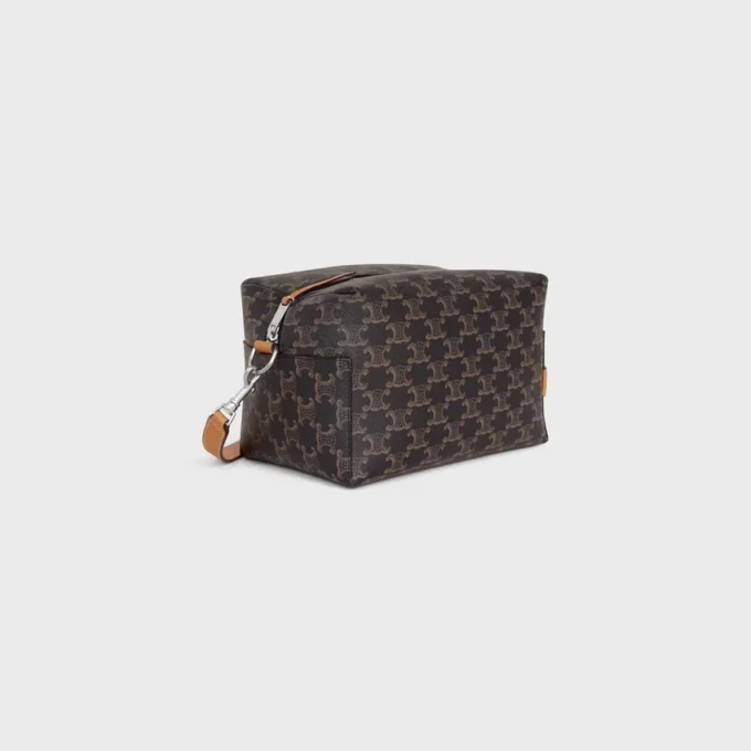 Sac à bandoulière Take Away en Triomphe Canvas et cuir de veau