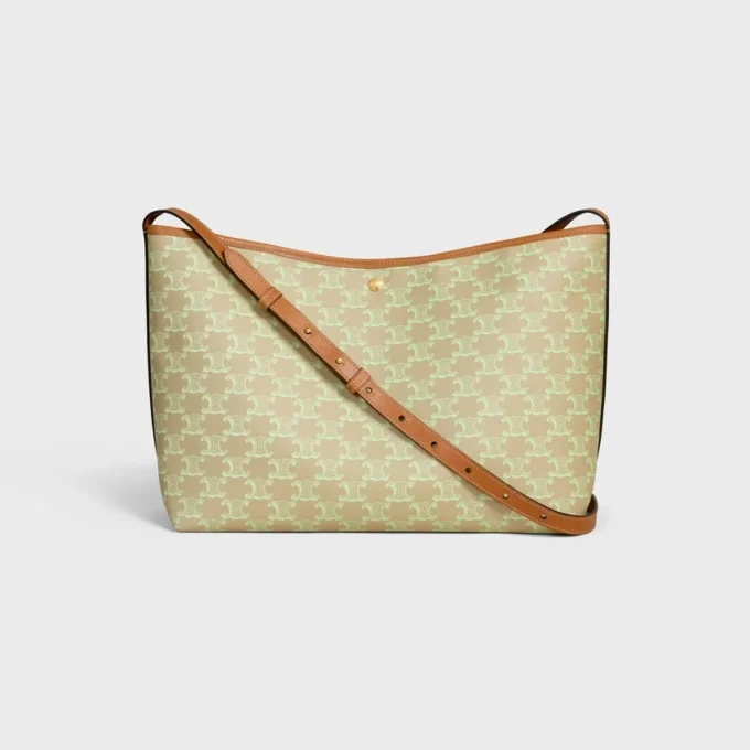 Sac cabas souple en Triomphe Canvas et cuir de veau