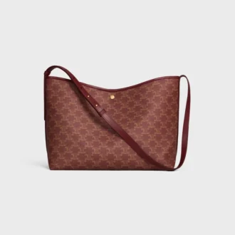 Sac cabas souple en Triomphe Canvas et cuir de veau