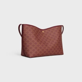 Sac cabas souple en Triomphe Canvas et cuir de veau