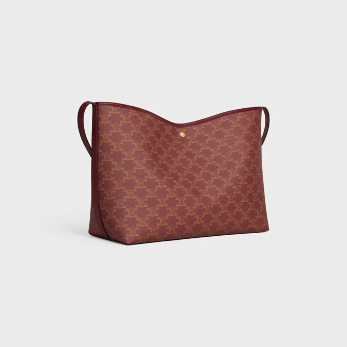 Sac cabas souple en Triomphe Canvas et cuir de veau