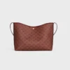 Sac cabas souple en Triomphe Canvas et cuir de veau