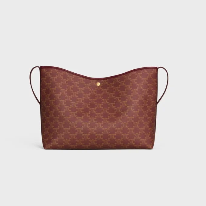 Sac cabas souple en Triomphe Canvas et cuir de veau