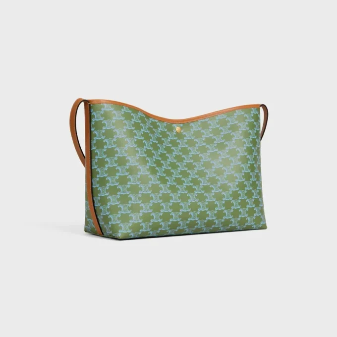 Sac cabas souple en Triomphe Canvas et cuir de veau