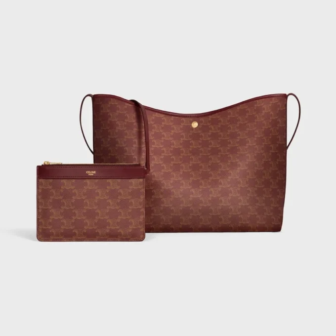 Sac cabas souple en Triomphe Canvas et cuir de veau