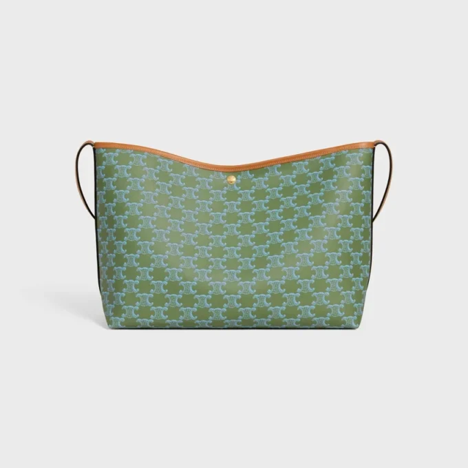 Sac cabas souple en Triomphe Canvas et cuir de veau