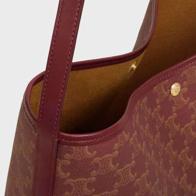 Sac cabas souple en Triomphe Canvas et cuir de veau