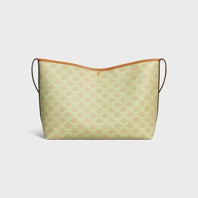 Sac cabas souple en Triomphe Canvas et cuir de veau