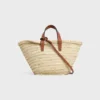 Sac CELINE Classic Panier pour Teen en feuilles de palmier et cuir de veau