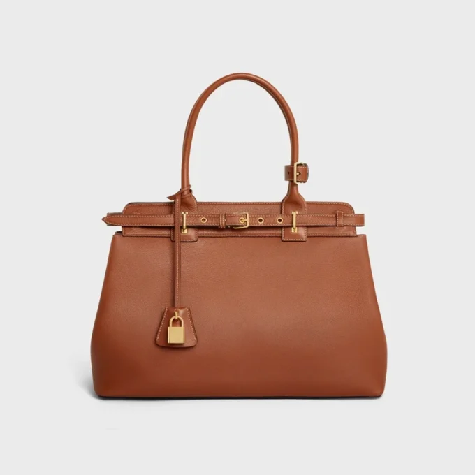 Sac CELINE Conti en cuir de veau grainé souple