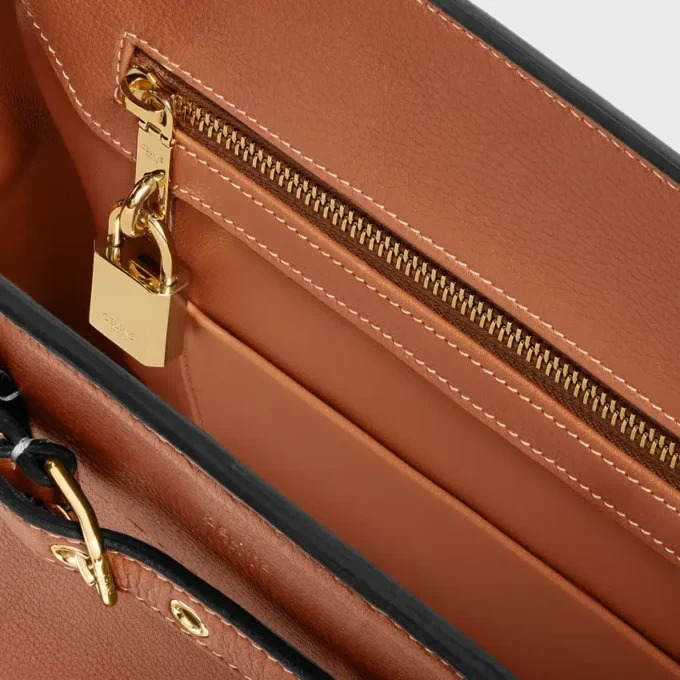 Sac CELINE Conti en cuir de veau grainé souple