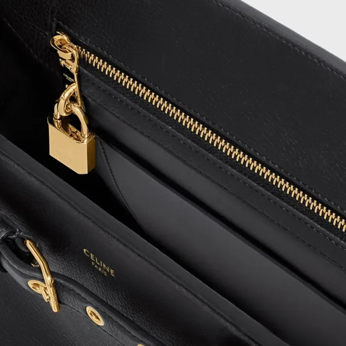 Sac CELINE Conti en cuir de veau grainé souple