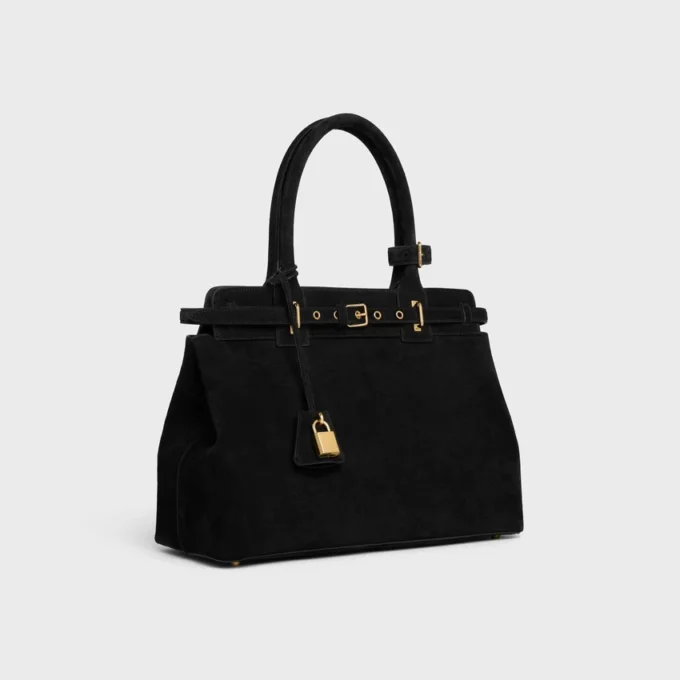 Sac CELINE Conti en cuir de veau suédé