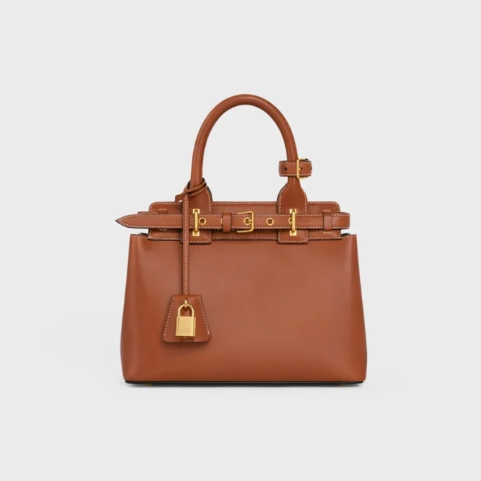 Sac CELINE Conti pour Teen en cuir de veau naturel