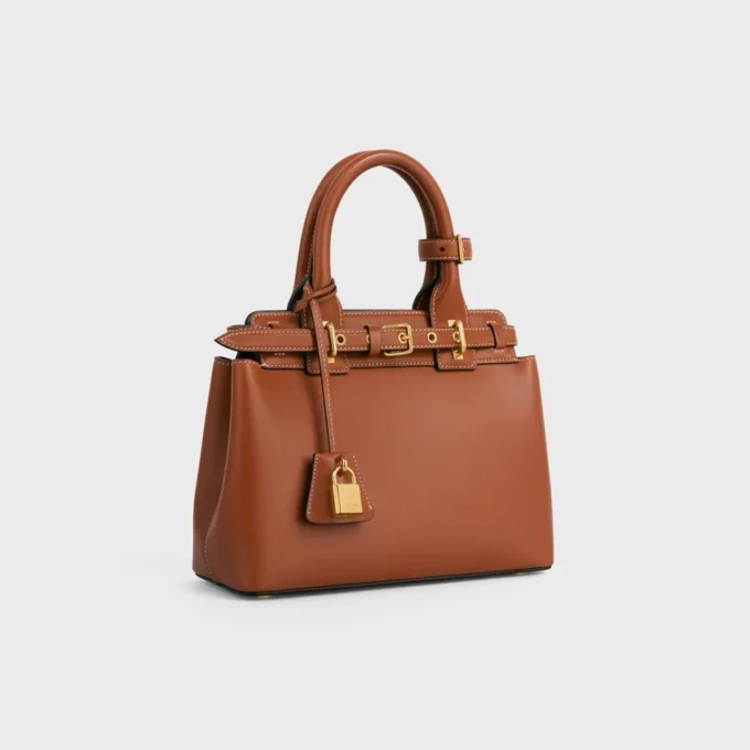Sac CELINE Conti pour Teen en cuir de veau naturel