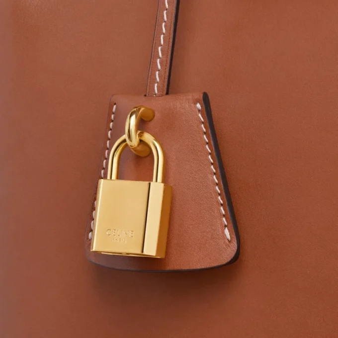 Sac CELINE Conti pour Teen en cuir de veau naturel