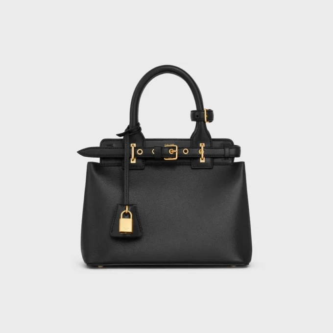 Sac Celine Conti Teen en cuir de veau grainé souple