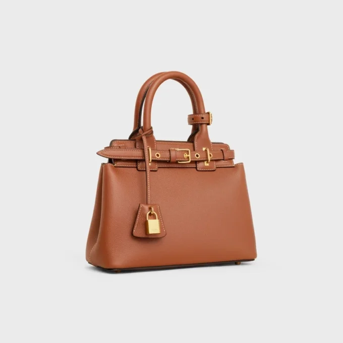 Sac Celine Conti Teen en cuir de veau grainé souple