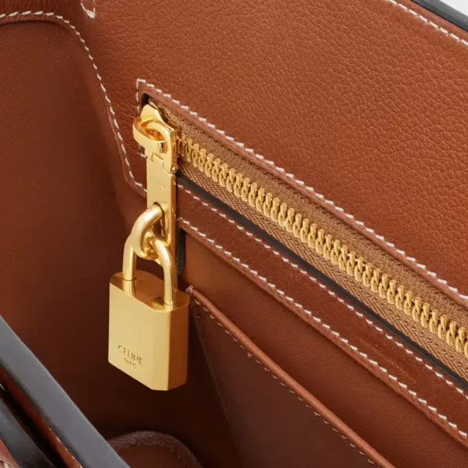 Sac Celine Conti Teen en cuir de veau grainé souple