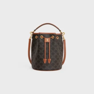 Sac Clara en toile Triomphe Canvas et cuir de veau