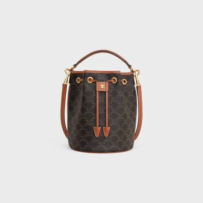 Sac Clara en toile Triomphe Canvas et cuir de veau