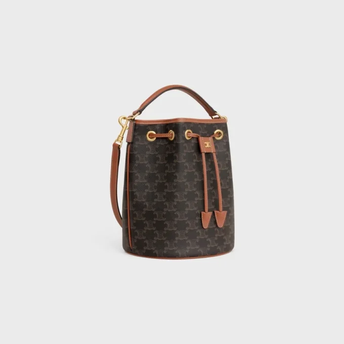 Sac Clara en toile Triomphe Canvas et cuir de veau