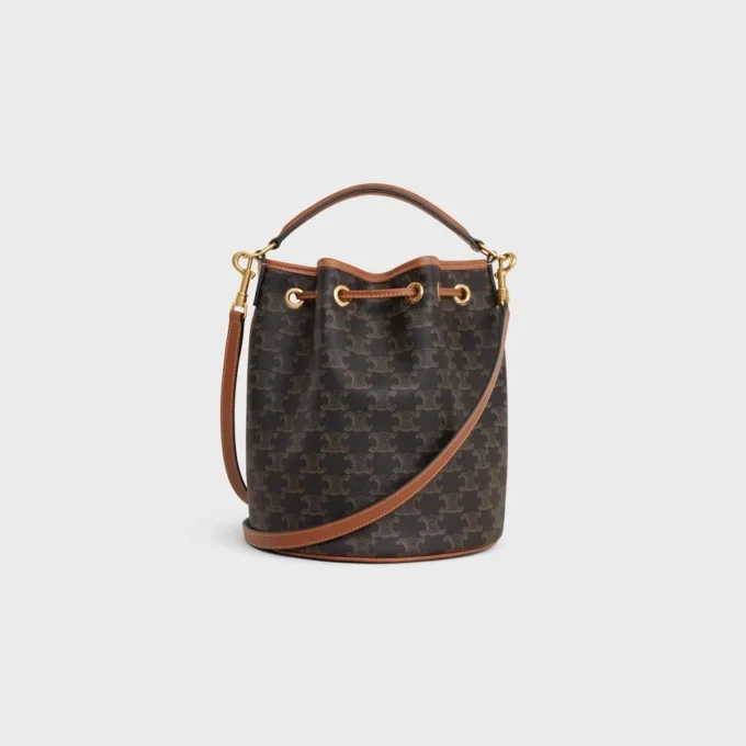 Sac Clara en toile Triomphe Canvas et cuir de veau