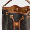 Sac Clara en toile Triomphe Canvas et cuir de veau