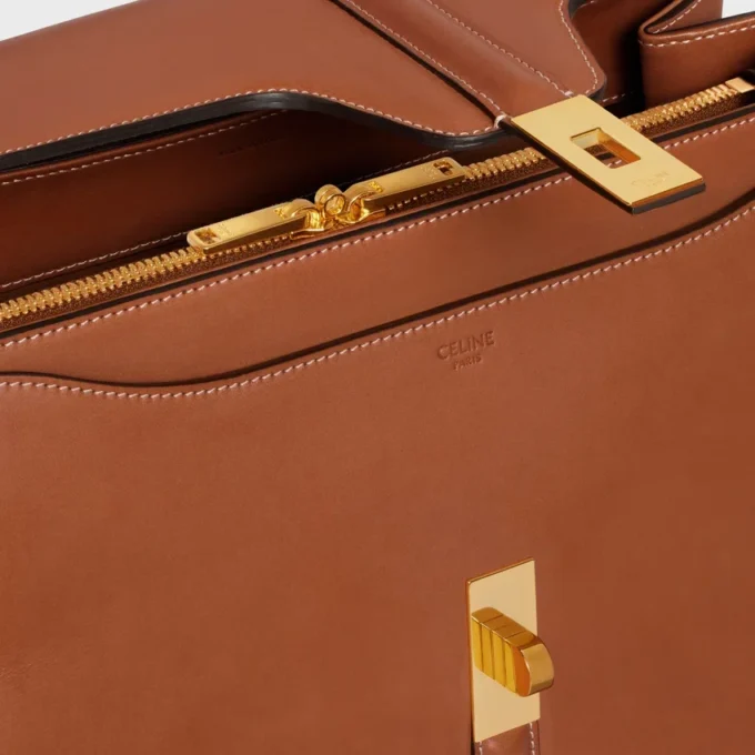 Sac Classique 16 en cuir de veau naturel