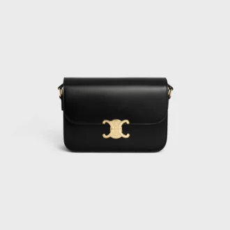 Sac Classique Triomphe en cuir de veau brillant