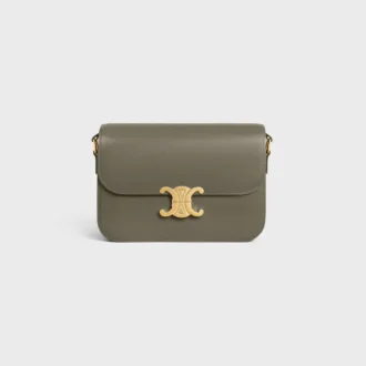Sac Classique Triomphe en cuir de veau brillant