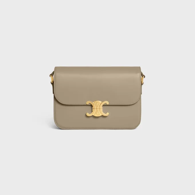 Sac Classique Triomphe en cuir de veau brillant Sac Classique Triomphe en cuir de veau brillant