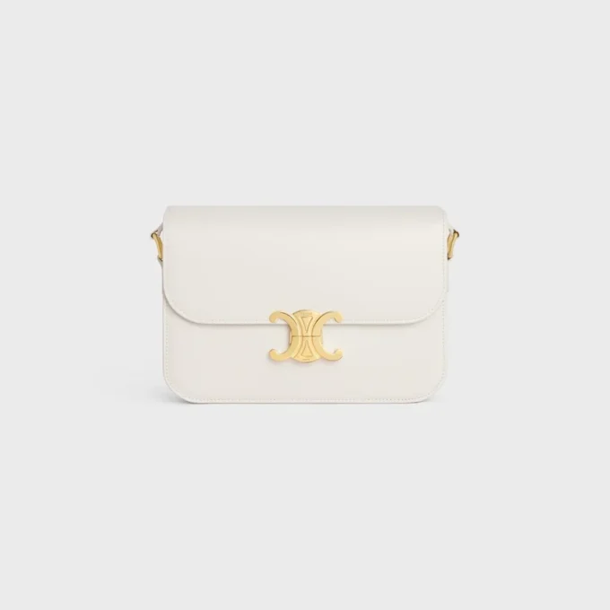 Sac Classique Triomphe en cuir de veau brillant Sac Classique Triomphe en cuir de veau brillant