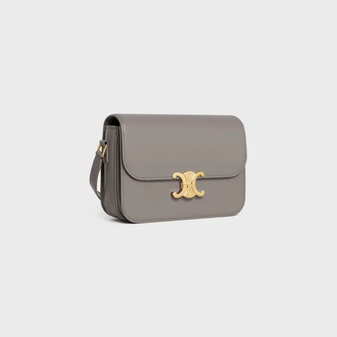 Sac Classique Triomphe en cuir de veau brillant Sac Classique Triomphe en cuir de veau brillant