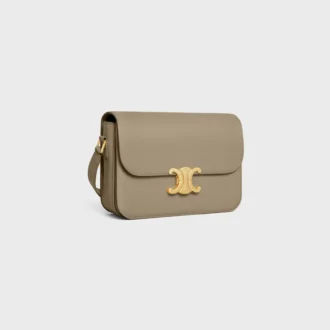 Sac Classique Triomphe en cuir de veau brillant