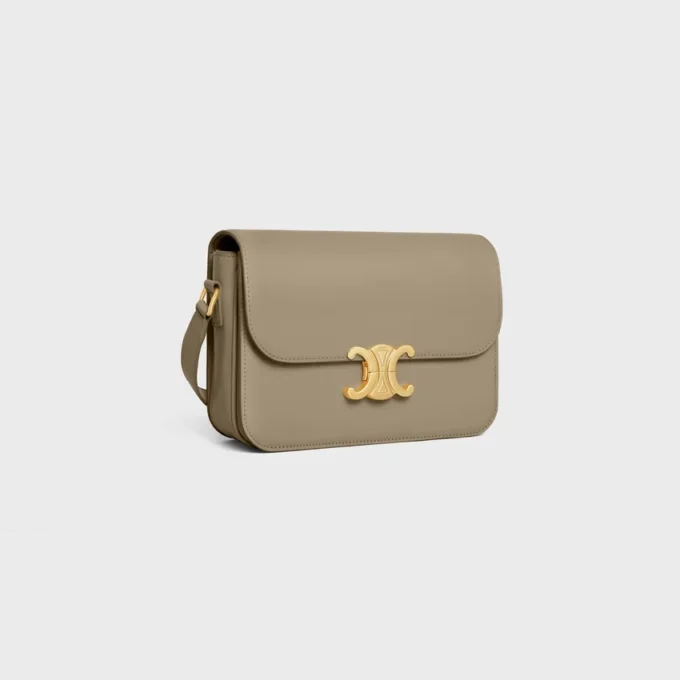 Sac Classique Triomphe en cuir de veau brillant Sac Classique Triomphe en cuir de veau brillant