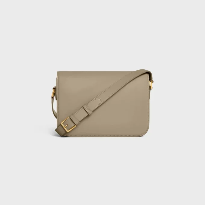 Sac Classique Triomphe en cuir de veau brillant Sac Classique Triomphe en cuir de veau brillant