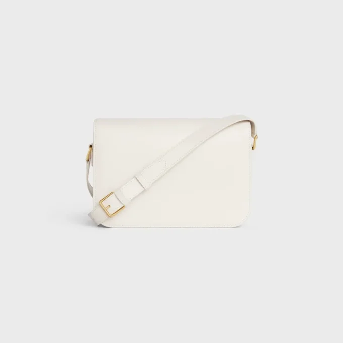 Sac Classique Triomphe en cuir de veau brillant Sac Classique Triomphe en cuir de veau brillant