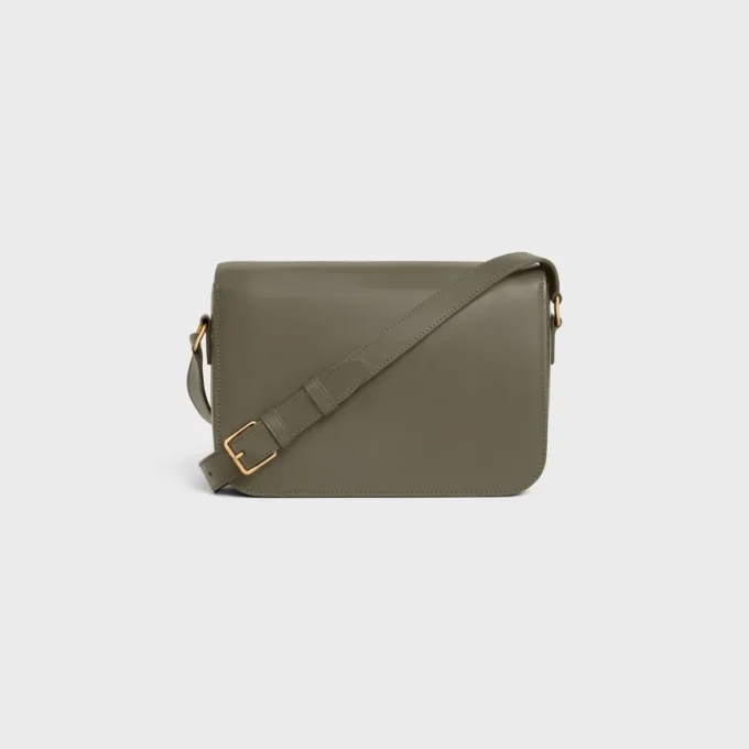 Sac Classique Triomphe en cuir de veau brillant