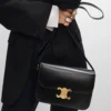 Sac Classique Triomphe en cuir de veau brillant