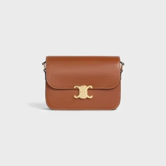Sac Classique Triomphe en cuir de veau naturel