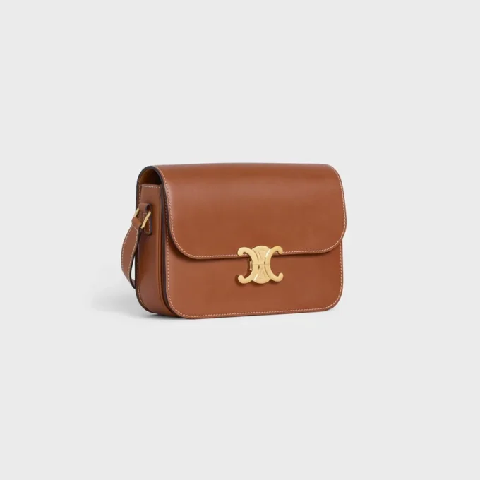 Sac Classique Triomphe en cuir de veau naturel Sac Classique Triomphe en cuir de veau naturel