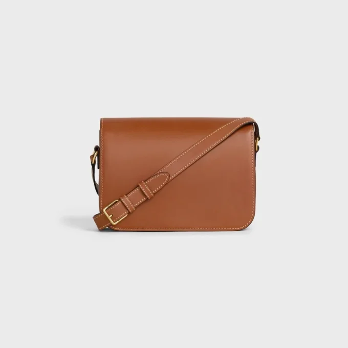 Sac Classique Triomphe en cuir de veau naturel Sac Classique Triomphe en cuir de veau naturel
