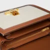 Sac Classique Triomphe en textile avec motif Triomphe intégral et cuir de veau Sac Classique Triomphe en textile avec motif Triomphe intégral et cuir de veau