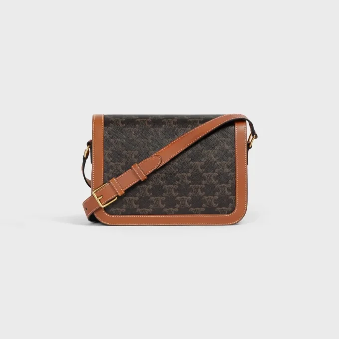 Sac Classique Triomphe en Triomphe Canvas et cuir de veau