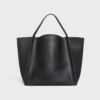Sac Cube moyen en cuir de veau souple